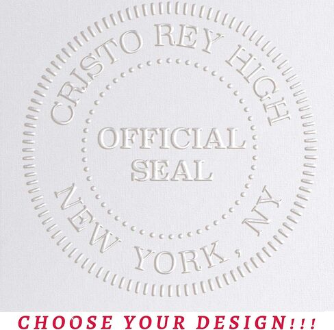 Official Seal Embosser - Custom Official Seal Embosser Personalized with Your Text 1 x 5/8" in Saudi Arabia
