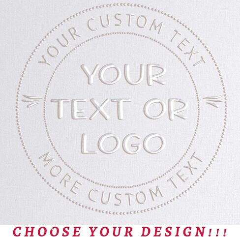 Official Seal Embosser - Custom Official Seal Embosser Personalized with Your Text 1 x 5/8" in Saudi Arabia