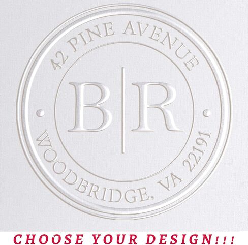 Official Seal Embosser - Custom Official Seal Embosser Personalized with Your Text 1 x 5/8" in Saudi Arabia