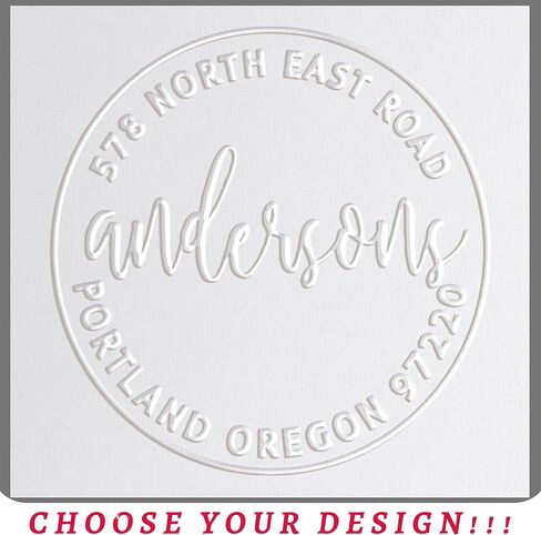 Official Seal Embosser - Custom Official Seal Embosser Personalized with Your Text 1 x 5/8" in Saudi Arabia