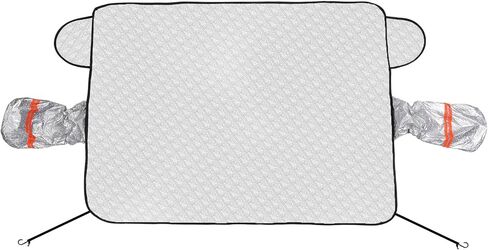 Car Windshield Snow Ice Cover with Side Mirror and Hook Magnetic Windshield Cover for Ice and Snow Car Windshield Sun Shade Foldable Fit for Large SUV/Pickup/Truck/MPV(58" x 41") in Saudi Arabia