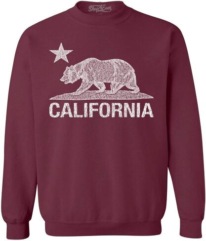 Shop4ever كاليفورنيا المتعثرة الدب الأبيض Crewnecks بلوزات كالي in Saudi Arabia