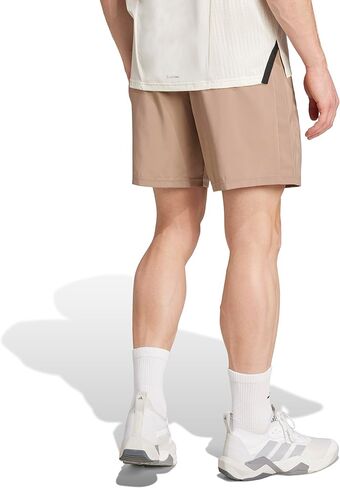 adidas Men's Train Essentials Woven Shorts, Chalky Brown/Black, Small/5" in Saudi Arabia
