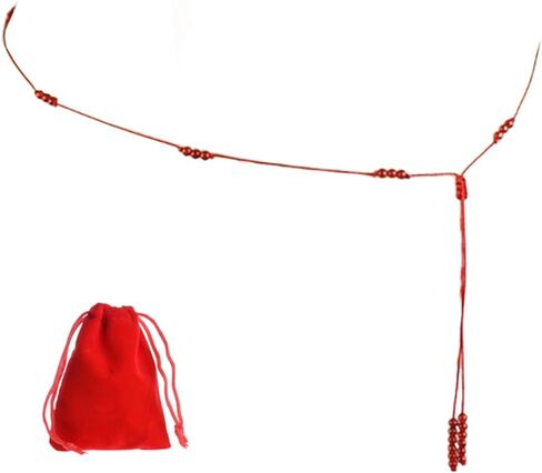 Red Rope Beads Waist Belt Plus Size Waist Rope Braid Belt Red Waist Chain Belt Jewelry Halloween Waist Chain Small Waist Bracelet in Kuwait