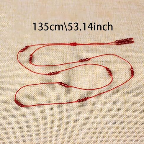 Red Rope Beads Waist Belt Plus Size Waist Rope Braid Belt Red Waist Chain Belt Jewelry Halloween Waist Chain Small Waist Bracelet in Kuwait