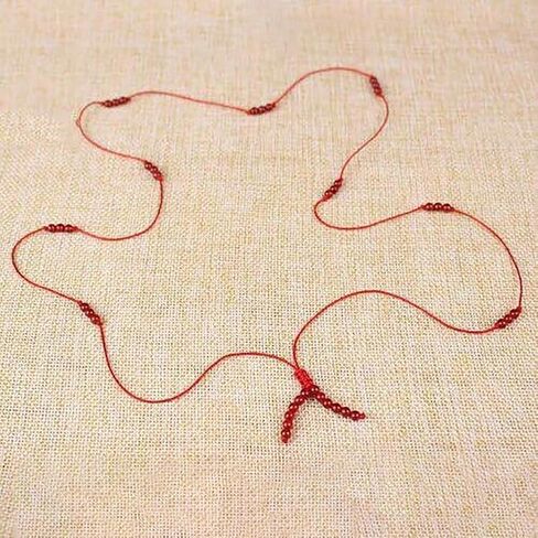 Red Rope Beads Waist Belt Plus Size Waist Rope Braid Belt Red Waist Chain Belt Jewelry Halloween Waist Chain Small Waist Bracelet in Kuwait