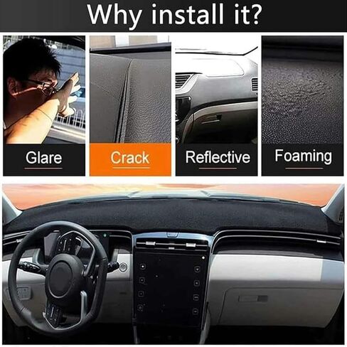Car Dashboard Cover Dash Mat Sun Shade Pad Dash Board Carpet,for BMW 6 Series E63 E64 630 640D 650I 2003-2010,Car Centre Console Dashboard Cover Mat in Saudi Arabia