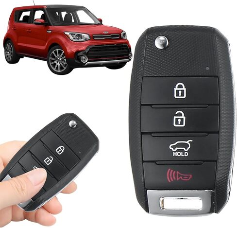 Replacement Keyless Entry Remote Car Key Fob for Kia Soul 2014 2015 2016 2017 2018 2019, 4-Button, FCC ID OSLOKA-875T, OE 95430-B2100 (PSD), 433MHz 60 Chip, Smart Proximity Fob in Saudi Arabia