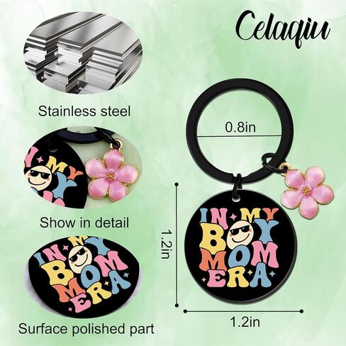 New Mom Gifts For Mama Momma New Mother Gift Ideas Unique Keychain Gift For First Time Moms Expecting Mother Delivery Mothers Day Gifts For Women Boy Moms Accessories In My Boy Mom Era in Kuwait