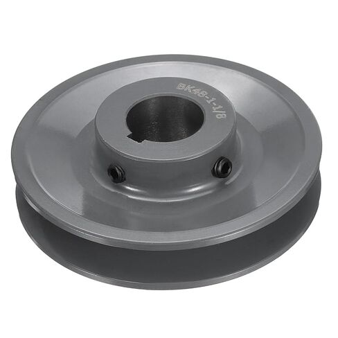 uxcell BK34-1 1/8 V-Belt Sheave 1-1/8"Bore 3.55"OD Single Groove Web Sheave Bored-to-Size Sheave, Cast Iron, Belt Section for 3L or B Belt in Saudi Arabia