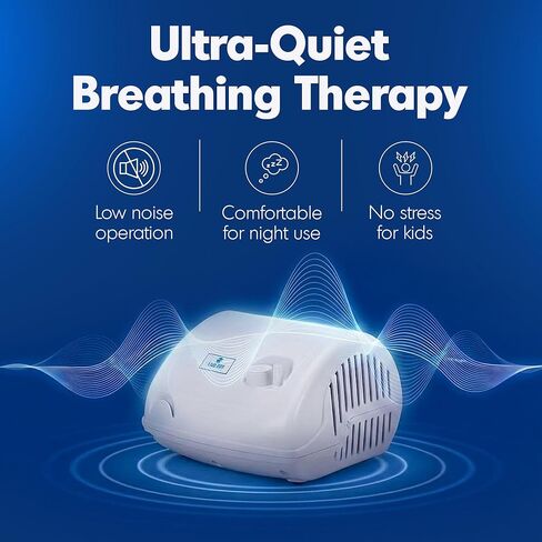 Nebulizer Compresor -Adults and Kids - Compact Design - Carry Bag - Travel Carry Bag in Kuwait