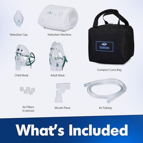 Nebulizer Compresor -Adults and Kids - Compact Design - Carry Bag - Travel Carry Bag in Kuwait