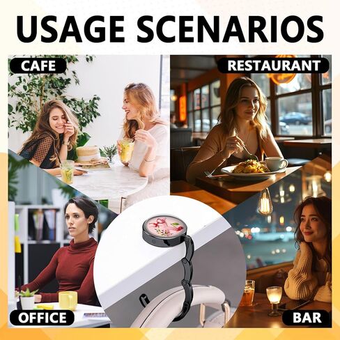 هدايا بخطاف محفظة أولية مضحكة - حرف القوس الوردي X - حامل محفظة قابل للطي للطاولة - شماعة حقيبة يد مستديرة للنساء - هدايا عيد الميلاد للأم والزوجة والأخت والصديق والسيدة الرئيسة in Kuwait