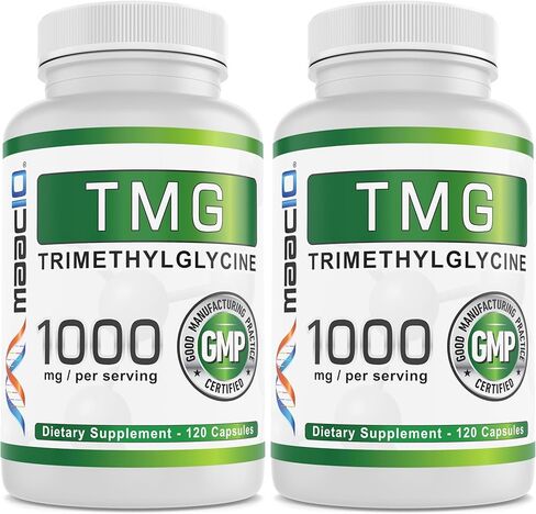 MAAC10 1000mg TMG | Trimethylglycine or Betaine Anhydrous | Methylation, Homocysteine and Liver Support (120 Capsules) in Saudi Arabia