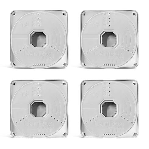 (Universal Junction Box for Camera) Security Camera Junction Box Hide Cable, Wall Ceiling Mount Bracket for Cam, Base Boxes for Camera, ABS Plastic Electric Enclosure (1 Pack) in Saudi Arabia