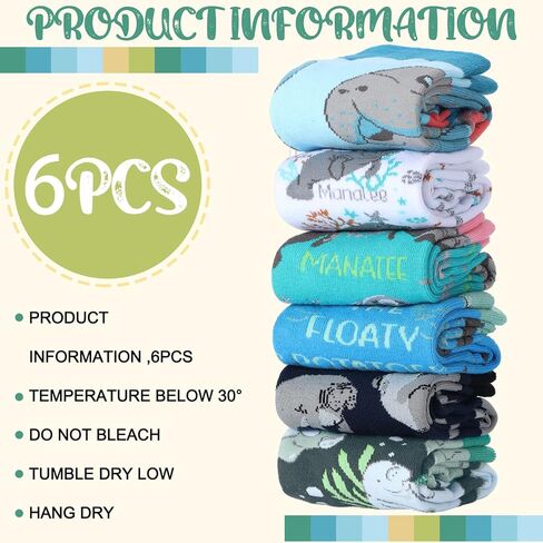6 Pairs Crew Adult Socks Novelty Cotton Crew Socks for Men Women Adult Idea Funny Christmas Father's Day Stuff Gift in Saudi Arabia