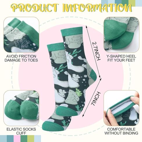 6 Pairs Crew Adult Socks Novelty Cotton Crew Socks for Men Women Adult Idea Funny Christmas Father's Day Stuff Gift in Saudi Arabia