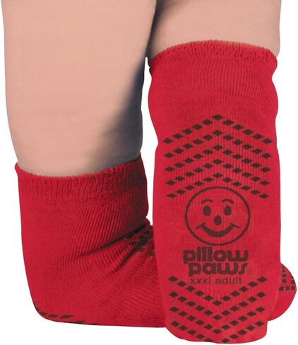 Slip Resistant Single Print XXXL Bariatric Size Socks Red Color 12 Pair Per Case in Kuwait