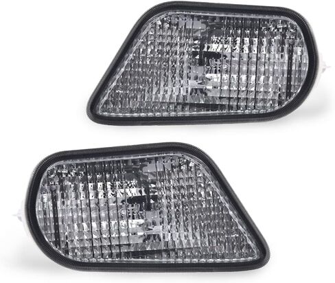 G-PLUS Side Marker Corner Parking Lights Turn Signals Compatible with 1998-2002 Pontiac Firebird Trans Am 10301404 10301405 GM2520177 GM2521177 (Smoky) in Saudi Arabia