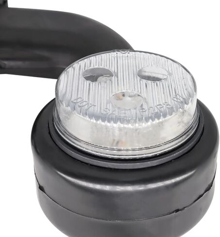 NP 2X Truck Trailer LED Elbow Rubber Side Marker Light White Red Outline Clearance Indicator Lamp for Lorry Van Caravans in Saudi Arabia