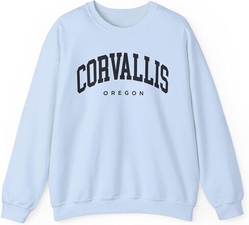 Corvallis Oregon Adult Unisex Crewneck Sweatshirt in Saudi Arabia