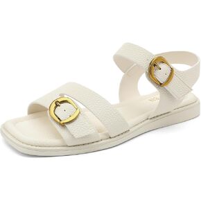 UBFEN Womens Flat Sandals Walking Shoes Casual Summer Beach Comfortable Flats for Daily Wear in Kuwait