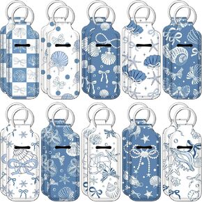 Ctosree 20 Pcs Ocean Seashell Party Favors Seashell Bow Lipstick Holder Keychain Gifts Bulk Ocean Coquette Lip Balm Holder Keychain for Summer Beach Coastal Wedding Birthday Party Favors in Saudi Arabia