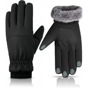 Winter Gloves for Men and Women Waterproof Touchscreen Warm Fleece Gloves – Windproof Anti-Slip Ski Gloves for Cold Weather Outdoor Activities in Saudi Arabia