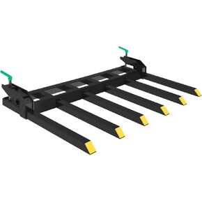 مشبك على شوكات الحطام حتى 60 بوصة، سعة 4000 رطل، مشبك للخدمة الشاقة على شوكات البليت، ملحقات شوكات الدلو مناسبة لجرار انزلاقي الدلو in Kuwait