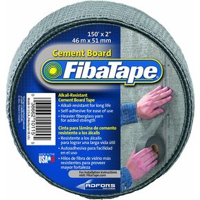 FibaTape FDW8436-U 2 بوصة × 150 قدم شريط أسمنتي مقاوم للقلويات/ذاتي اللصق، رمادي in Kuwait