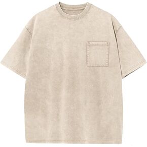 Fkatuzi الأولاد المتضخم حمض غسل التي شيرت الاطفال فارغة خمر قميص الصيف القطن للجنسين الأساسية عادي تي شيرت قمم in Kuwait