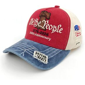 250 Years American Anniversary Cap,1776-2026 Anniversary hat, Adjustable & Embroidered Canvas Baseball Hat, 250th US Hat for Men&Women Colorful in Kuwait