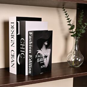 كتب تخزين مزخرفة لديكور المنزل، مجموعة من 3 صناديق أنيقة تعزز طاولة القهوة الخاصة بك، أو رف الكتب أو ديكور الرف، وتخزين الصور وكصندوق تذكار in Kuwait