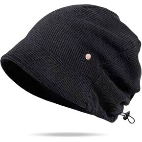 Women's Slouchy Beanie - Super Soft Double-Layer Lining - Short Brim Skull Cap in Kuwait