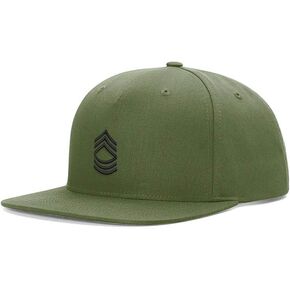 Army E8 Master Sergent Rank Embroidered Richardson Hat in Kuwait
