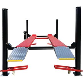 KT-4H950 110V 3.0HP Four Post Lift, Car Truck Parking Hoist 9500Lbs Capacity, with Rollingjack & Casters, Aluminum Plates, Max Lifting Height 84.5 Inch Extra Wide 113 Inch in Kuwait