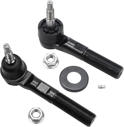 محور ديترويت - 4WD أمامي 12 قطعة مجموعة تعليق المحاور U-Joint لـ 03-08 Dodge Ram 2500 3500، محاور U-Joint وصلات كروية خارجية وقضبان ربط داخلية ضبط الأكمام 2003 2004 2005 2006 2007 2008 استبدال in Saudi Arabia