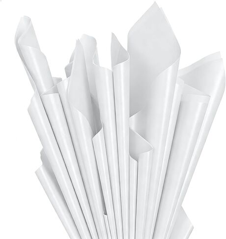 100 Sheets Gold Tissue Paper 12 x 20 Inches Recyclable Gold Wrapping Paper Bulk for DIY Crafts Birthday Baby Shower Christmas Gift Wrapping Crafts Decor in Kuwait