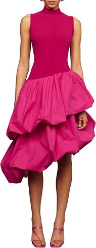 AMUR Women's Eleonora Combo Tiered Dress in Saudi Arabia