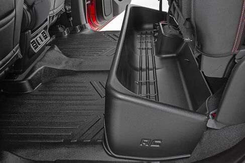 Rough Country Under Seat Storage for 19-24 1500 | 20-24 2500HD/3500HD - RC09061, Black in Saudi Arabia