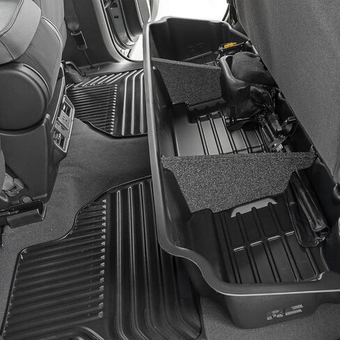 Rough Country Under Seat Storage for 19-24 1500 | 20-24 2500HD/3500HD - RC09061, Black in Saudi Arabia