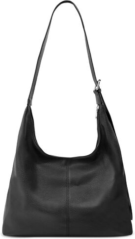 Large Hobo Bag for Women, Vegan Leather Slouchy Shoulder Tote, Foldable Crossbody Handbag Purse for Everyday Travel School in Saudi Arabia