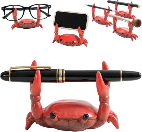 Red Crab Pen Holders - Cute Desk Organizer, Funny Gift for Office, Unique Pencil & Small Item Holder, Desk Crab Pen Holder for Outdoor in Saudi Arabia