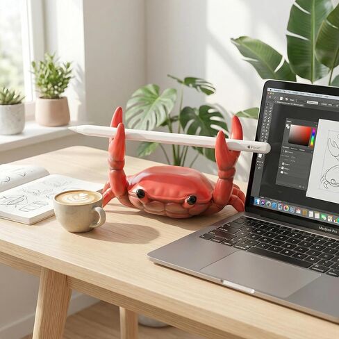 Red Crab Pen Holders - Cute Desk Organizer, Funny Gift for Office, Unique Pencil & Small Item Holder, Desk Crab Pen Holder for Outdoor in Saudi Arabia