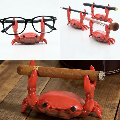 Red Crab Pen Holders - Cute Desk Organizer, Funny Gift for Office, Unique Pencil & Small Item Holder, Desk Crab Pen Holder for Outdoor in Saudi Arabia
