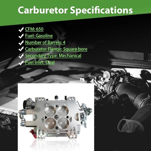 1411 Carburetor 750 Cfm 4 Barrel Square Bore Air Valve Secondary Electric Choke Replacement For Edelbrock Performer Series in Saudi Arabia