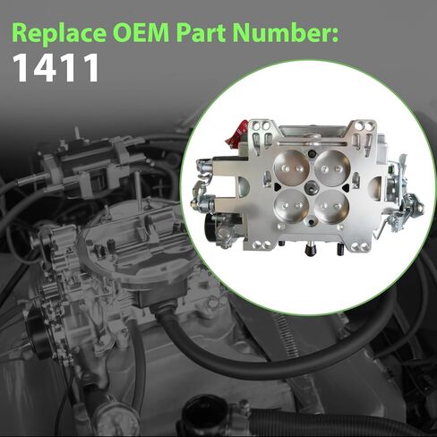 1411 Carburetor 750 Cfm 4 Barrel Square Bore Air Valve Secondary Electric Choke Replacement For Edelbrock Performer Series in Saudi Arabia
