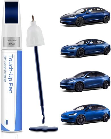 Touch Up Paint Compatible with Tesla,2 in 1 Exact Match–Chips and Nicks Touch Up Paint (Deep Blue Metallic (PPSB)) in Saudi Arabia