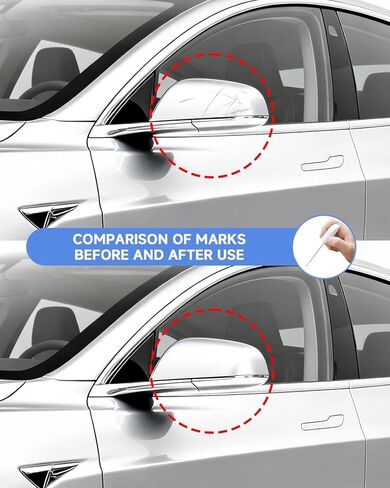 Touch Up Paint Compatible with Tesla,2 in 1 Exact Match–Chips and Nicks Touch Up Paint (Deep Blue Metallic (PPSB)) in Saudi Arabia