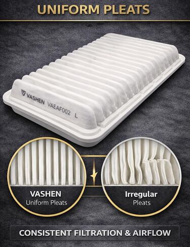 CA9360 Engine Air Filter, Fit for Toyota Camry 2002-2006, Camry Hybrid 2007-2011, Sienna 2004-2010, Highlander 2001-2007/2009-2013 - Replaces# 17801-0H010, 17801-0H020, 17801-20040 in Kuwait